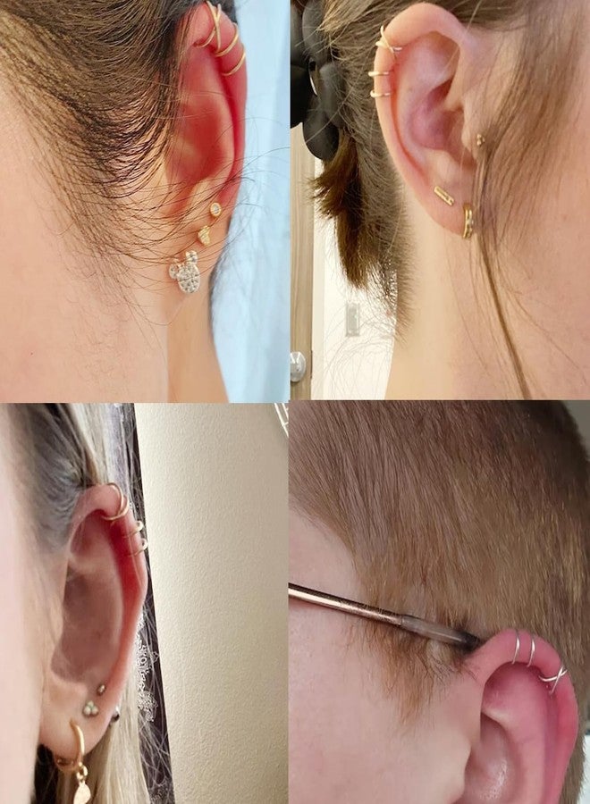 Novearring Ear Cuffs for Women Non Piercing Ear Cuff Earrings Non Pierced Cartilage Earrings Adults Christmas Stocking Stuffers Trendy Gifts 2025 - Image 3